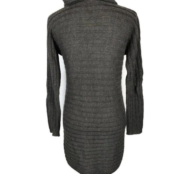 Design History Sweater Dress Gray Long Sleeve Cowl Neck Ribbed Women's Sz Small - Picture 4 of 8
